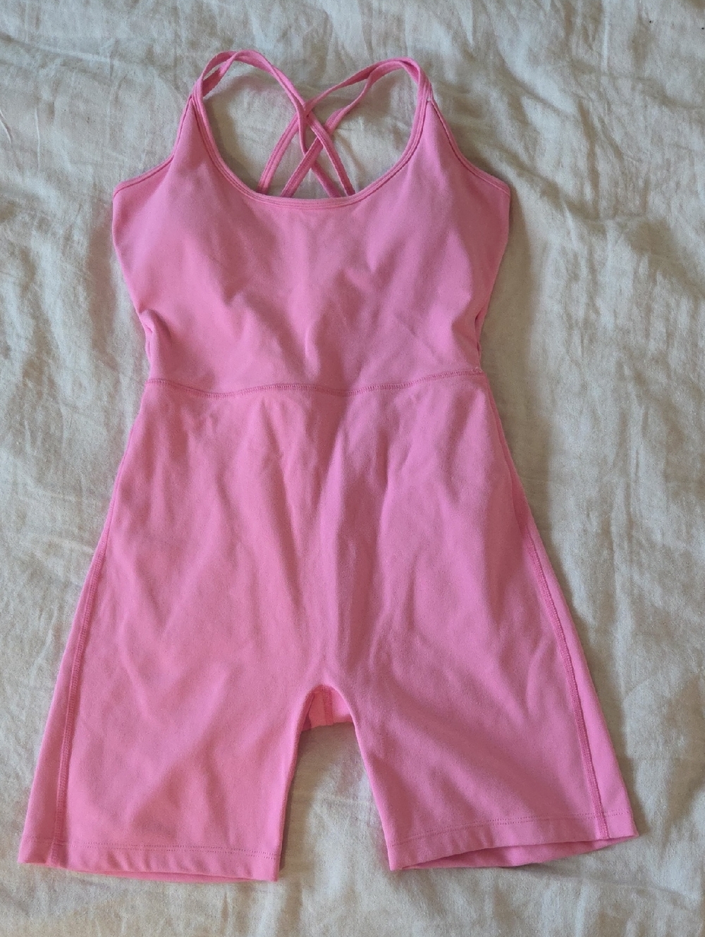 Pink Women's Athletic Shorts Romper - NOVASPORT